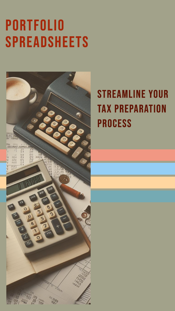 Portfolio Spreadsheets - Streamline your tax preparation process
